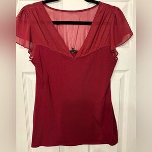Express Burgundy Top